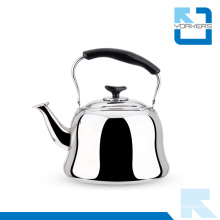 Popular Stainless Steel Water and Tea Kettle with Cool Black Handle